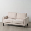 Canapé Tissu Synthétique Beige — 163 x 87 x 90 cm