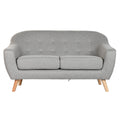 Canapé Home Esprit Gris Crème Scandi — 146 x 84 x 82 cm