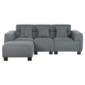 Canapé Home Esprit Gris Foncé Moderne — 231 x 170 x 82 cm