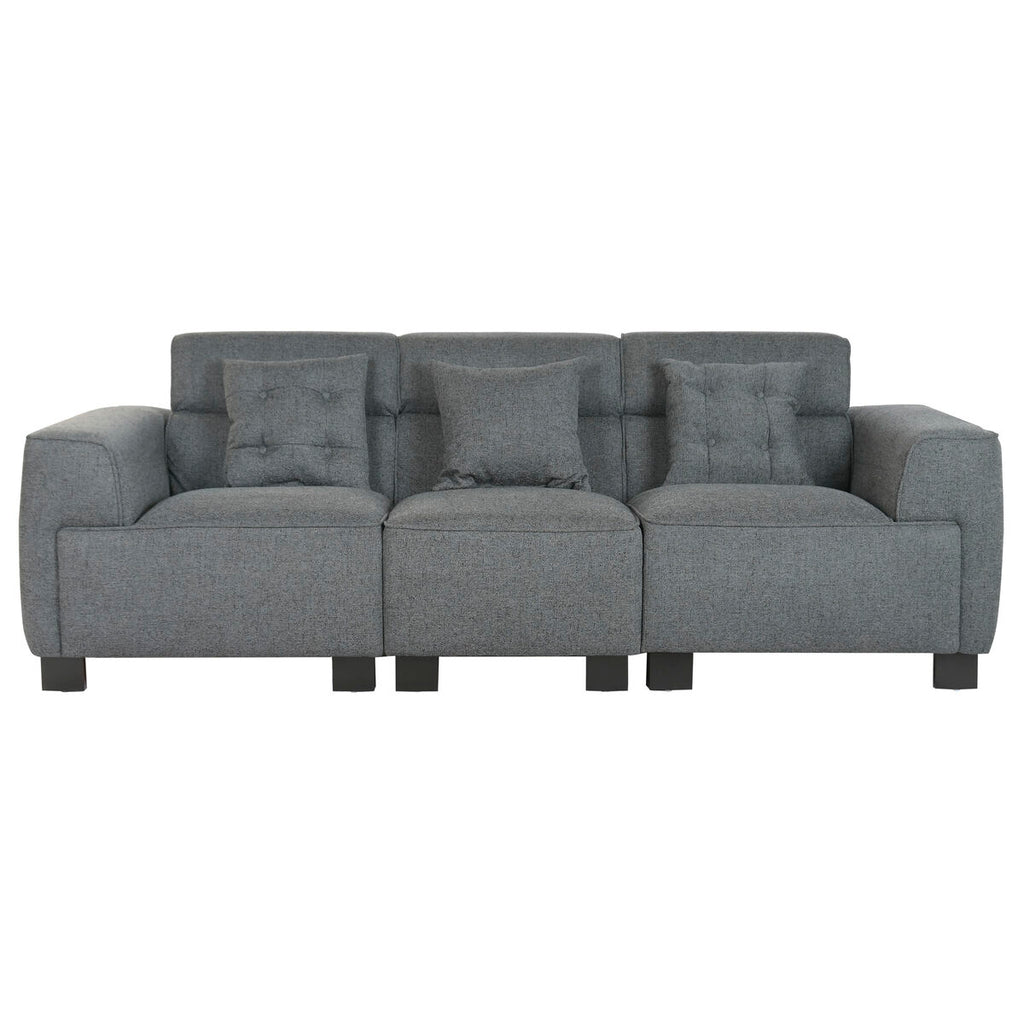 Canapé Home Esprit Gris Foncé Moderne — 231 x 170 x 82 cm