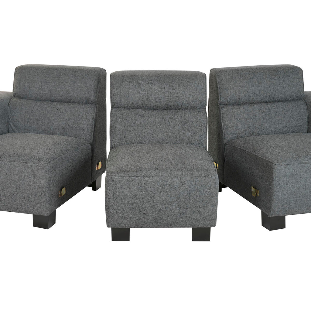Canapé Home Esprit Gris Foncé Moderne — 231 x 170 x 82 cm