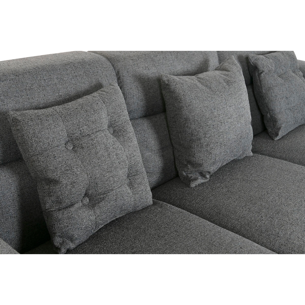 Canapé Home Esprit Gris Foncé Moderne — 231 x 170 x 82 cm