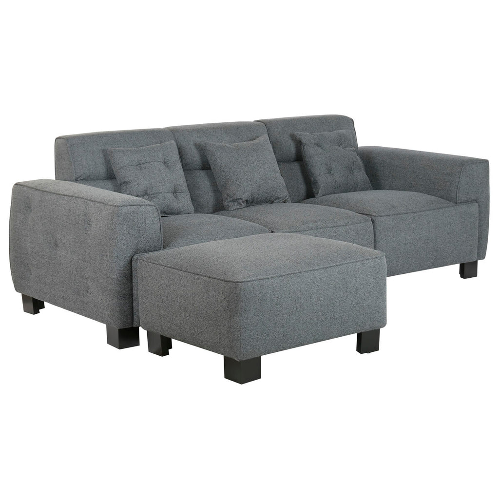 Canapé Home Esprit Gris Foncé Moderne — 231 x 170 x 82 cm