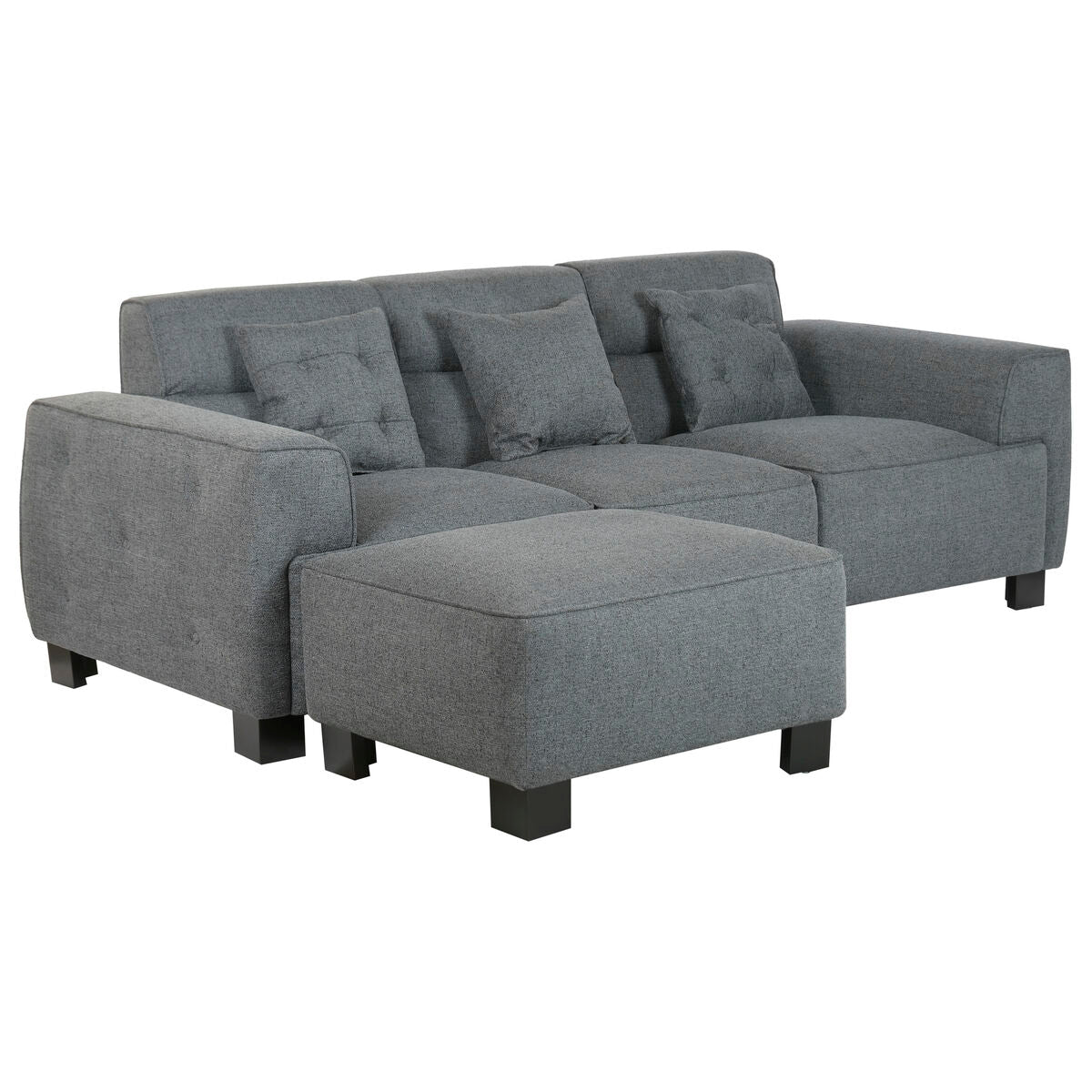 Canapé Home Esprit Gris Foncé Moderne — 231 x 170 x 82 cm