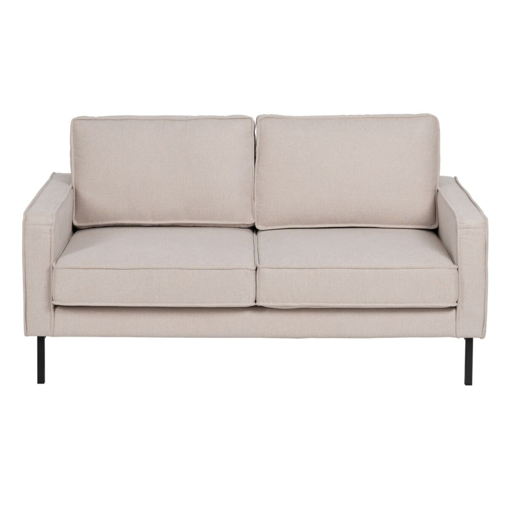 Canapé Tissu Synthétique Beige — 163 x 87 x 90 cm