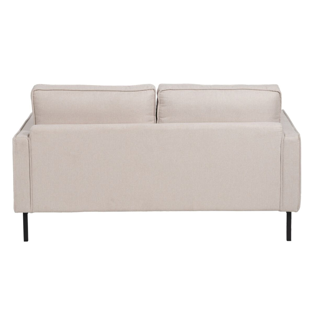 Canapé Tissu Synthétique Beige — 163 x 87 x 90 cm
