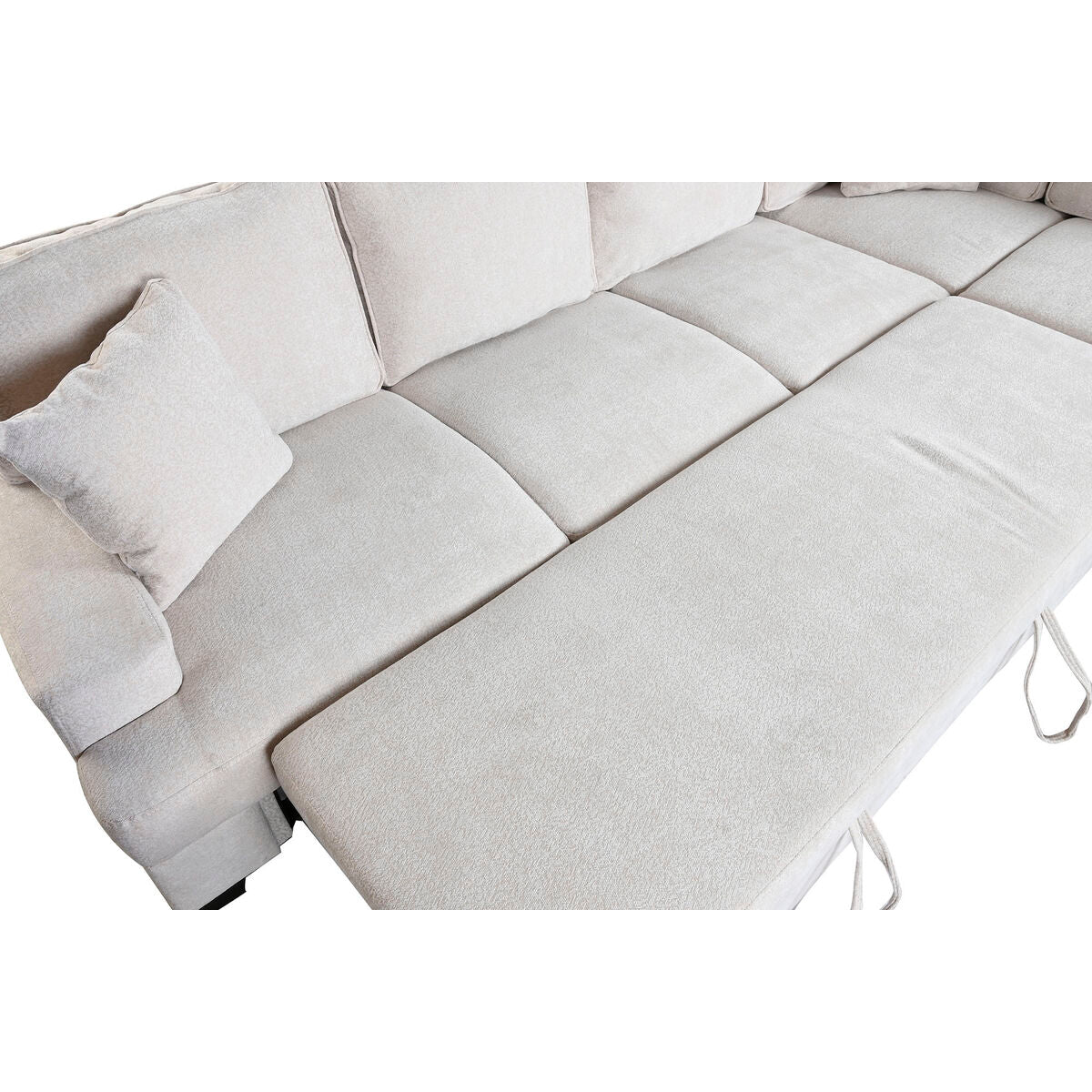 Canapé Convertible Beige Moderne — 285 x 260 x 90 cm