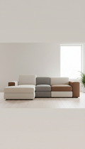 Canapé modulaire tissu texturé