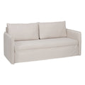 Canapé Beige Polyester Lin — 210 x 93 x 95 cm