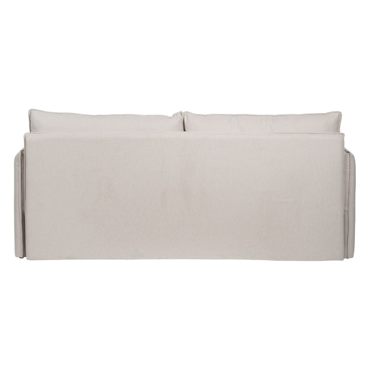 Canapé Beige Polyester Lin — 210 x 93 x 95 cm